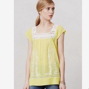 Moulinette Soeurs Aureolin Embroidery Top